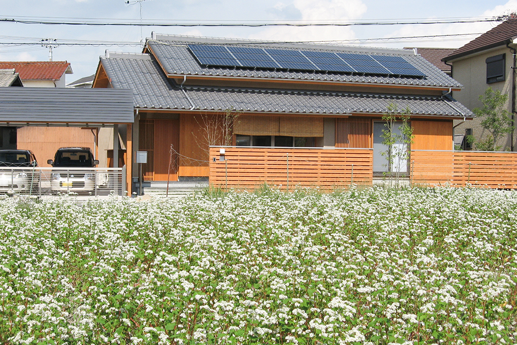 明石市の木の家『蕎麦打ち庵』外観