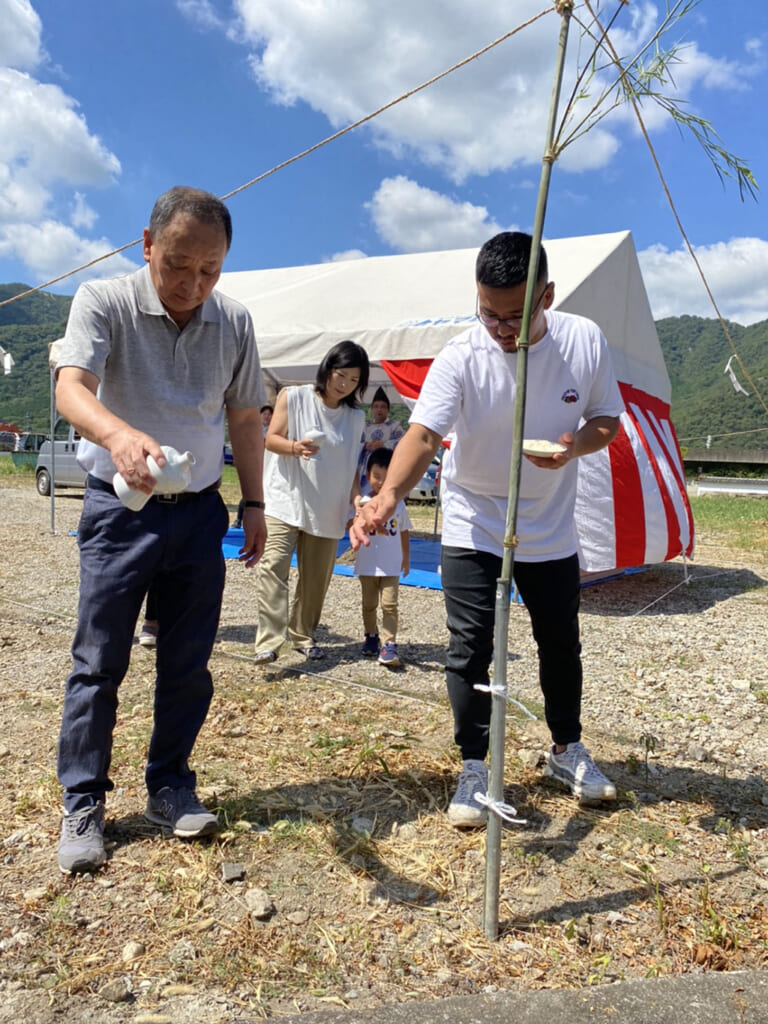 たつの市の木の家　地鎮祭