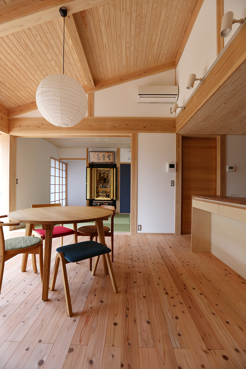 姫路市の木の家 普段使いの床の間のある和室