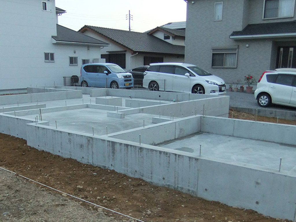 小野市の木の家 基礎完成