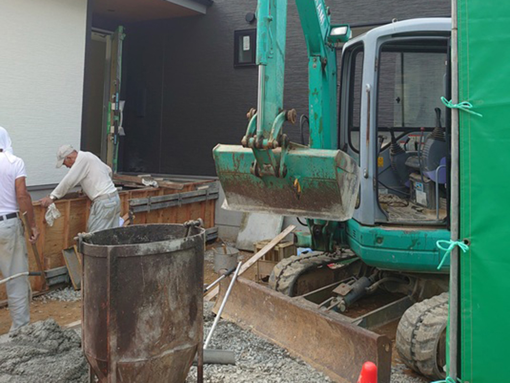 小野市の木の家　外構工事