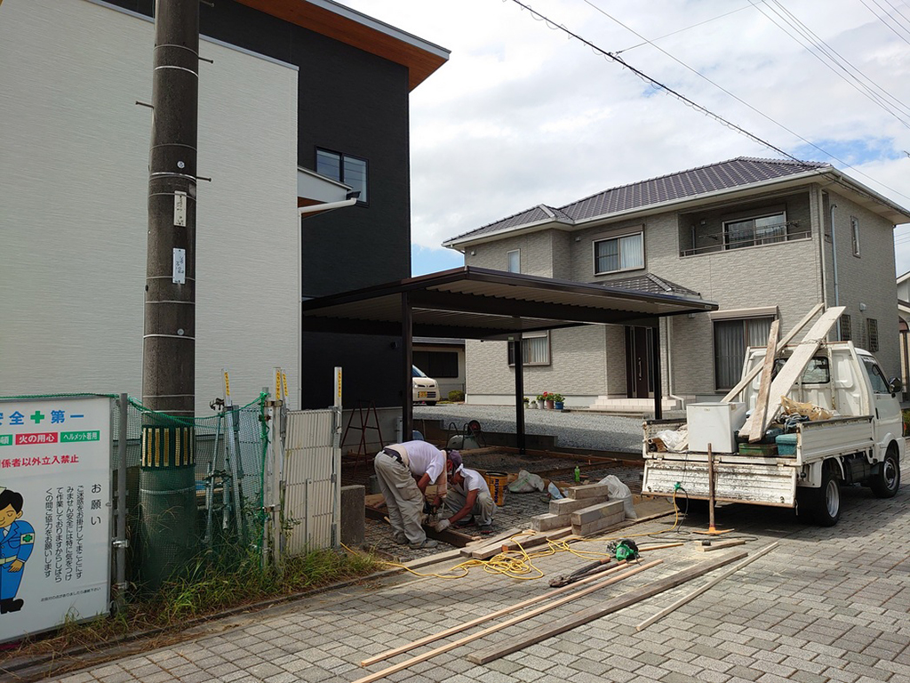 小野市の木の家　外構工事