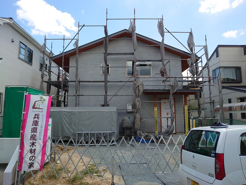 神戸市の木の家　外壁工事