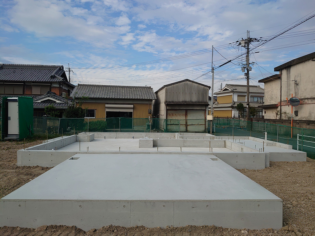 たつの市の木の家　基礎