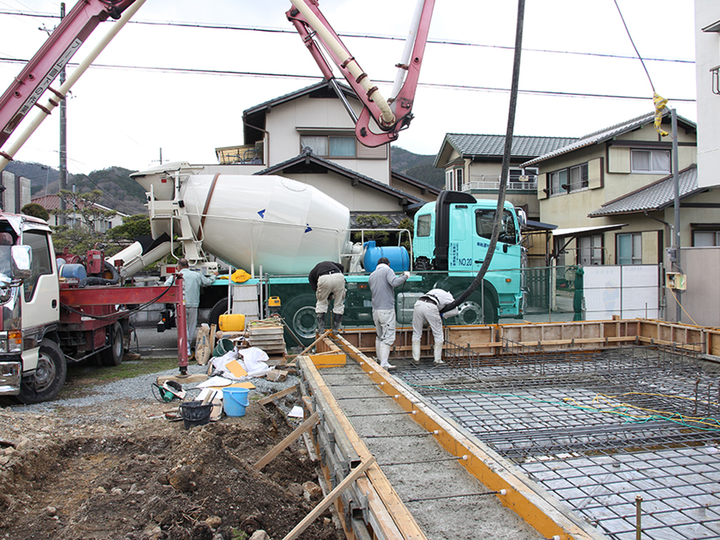 姫路市の木の家　基礎