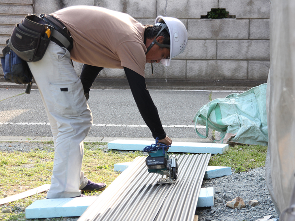 姫路市の木の家　外壁工事