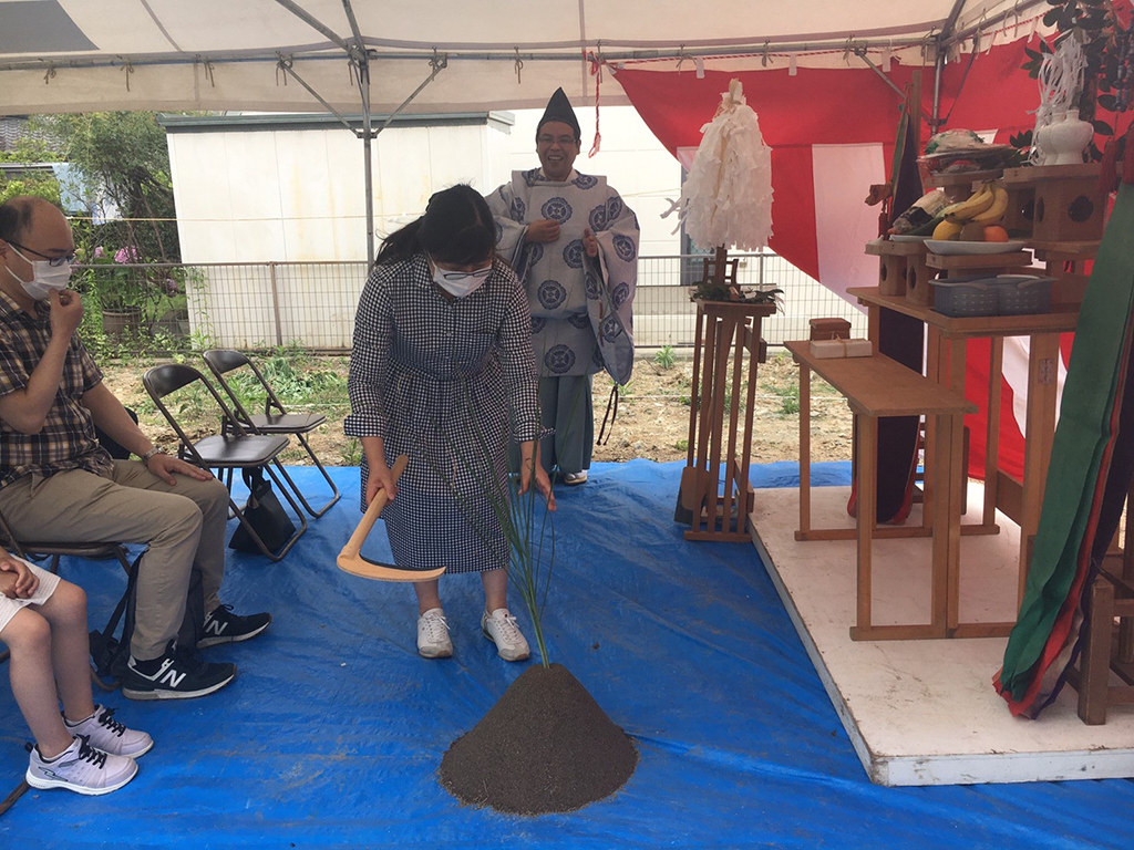 神戸市の木の家　地鎮祭