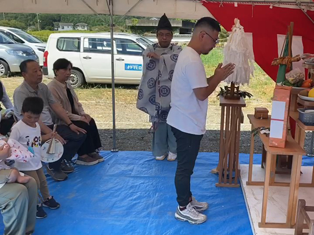 たつの市の木の家　地鎮祭