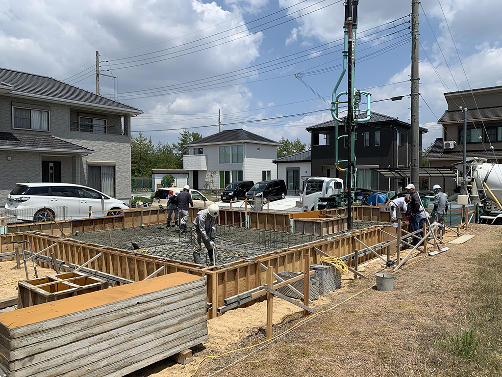 小野市の木の家　基礎型枠