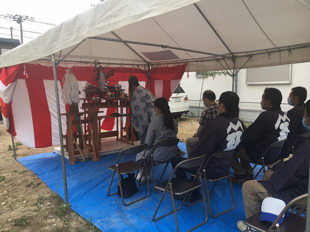 神戸市の木の家　地鎮祭