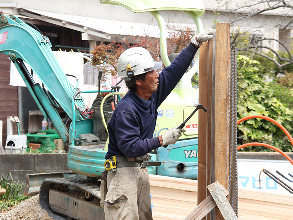 加古川市の木の家　外構工事