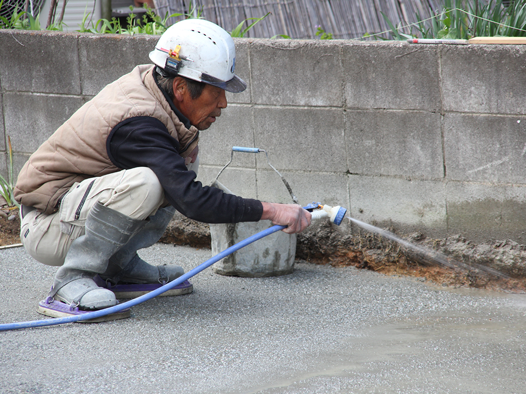 加古川市の木の家　外構工事