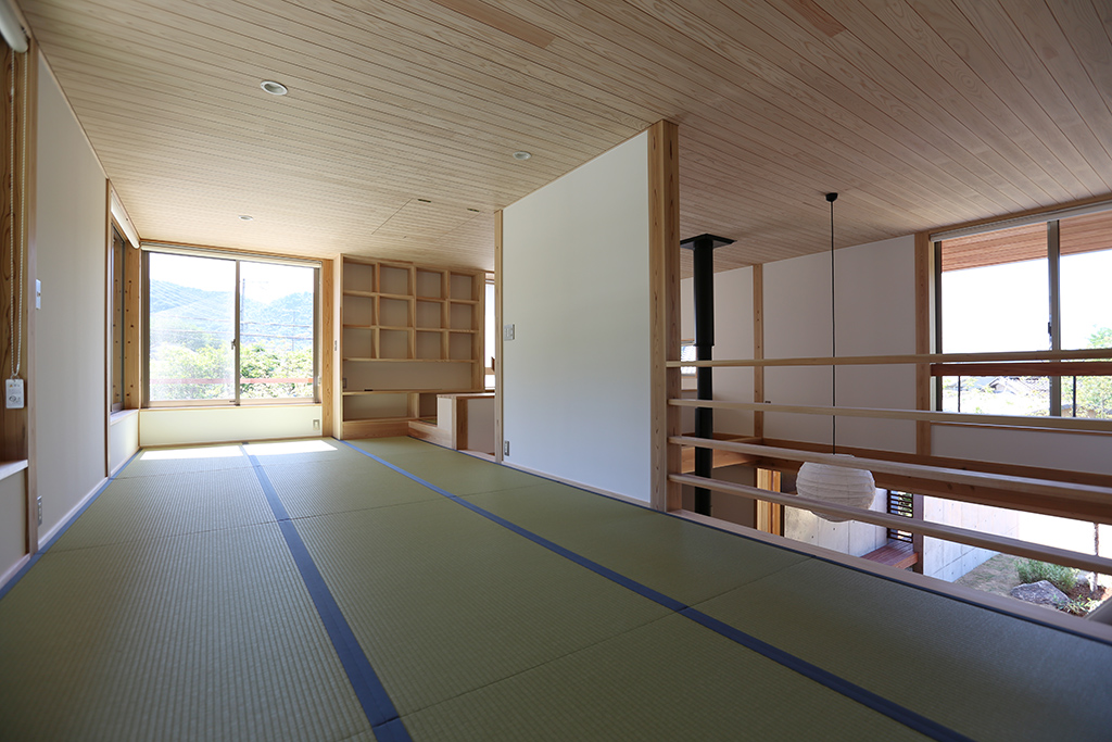 姫路市の木の家 畳敷きの可変性のあるフリールーム