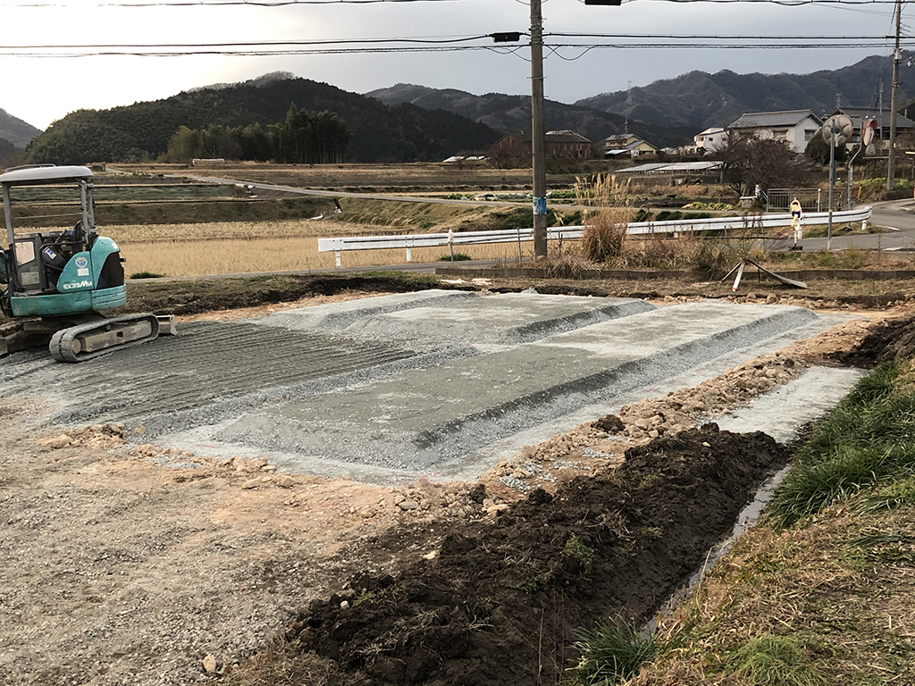 姫路市の木の家　基礎工事