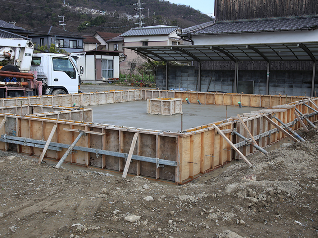 姫路市の木の家　基礎型枠