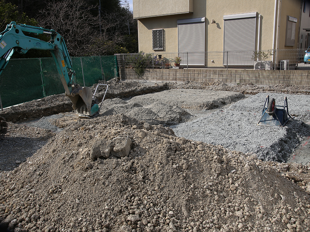 高砂市の木の家　基礎