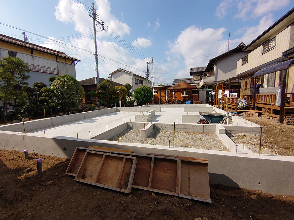 高砂市の木の家　基礎