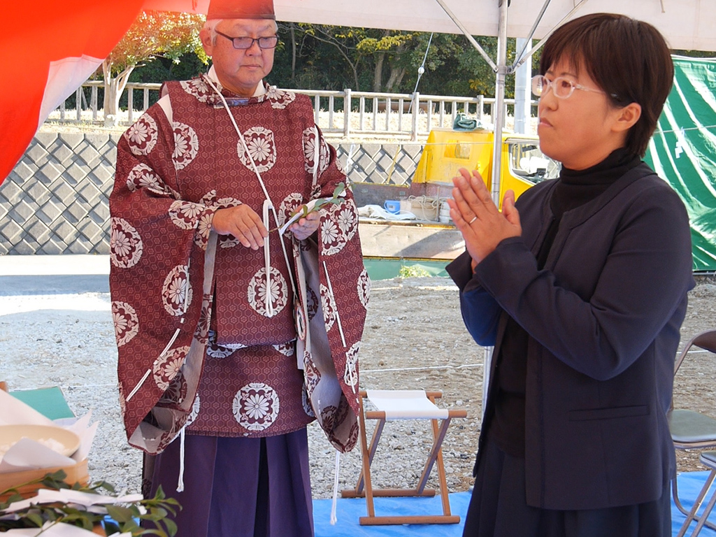 加古川市の木の家　地鎮祭