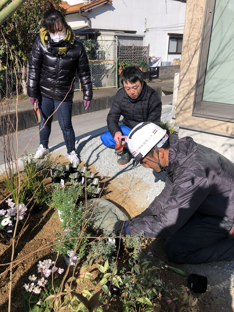 加古川市の木の家　庭造りワークショップ