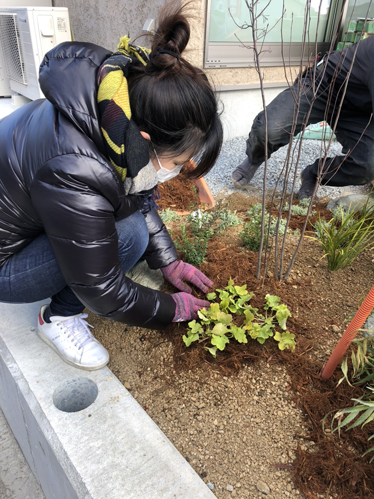 加古川市の木の家　庭造りワークショップ