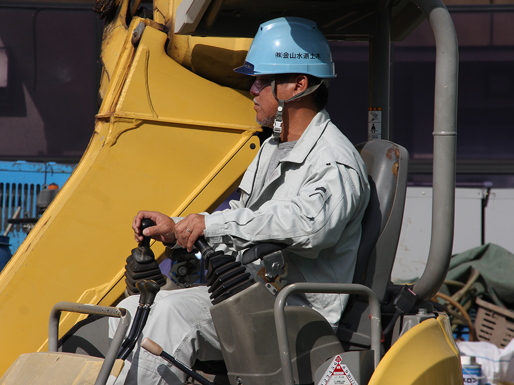 姫路市の木の家　水道工事