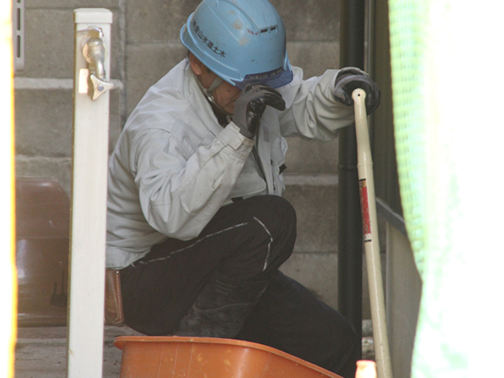 加古川市の木の家　給排水工事