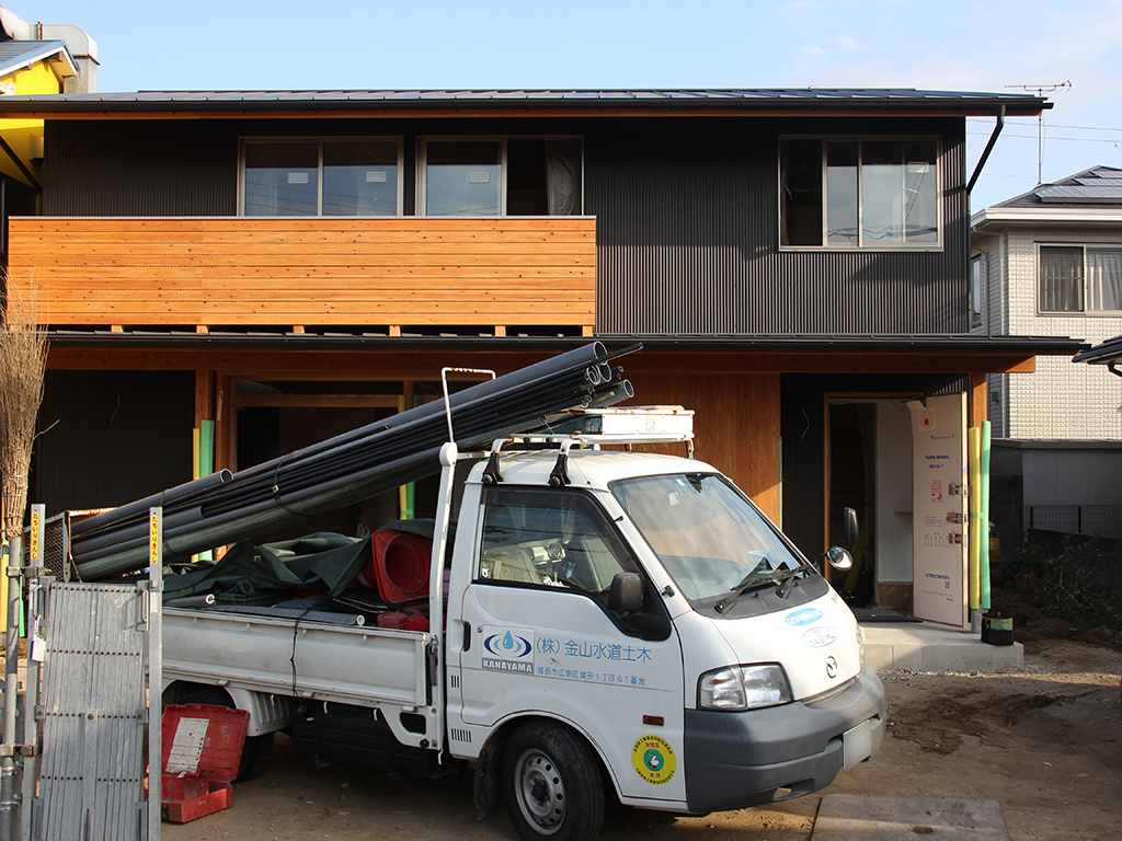 加古川市の木の家　給排水工事
