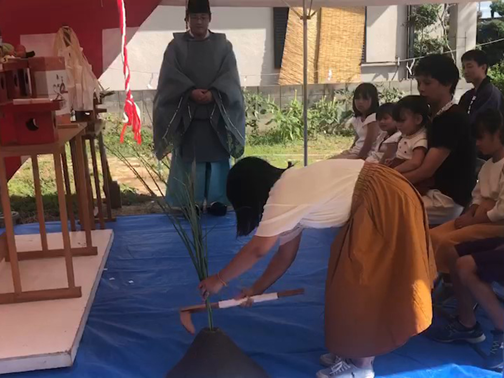 加古川市の木の家　地鎮祭