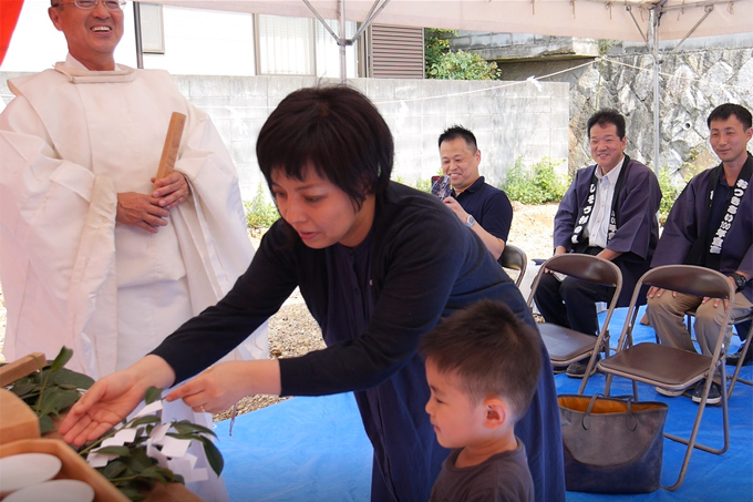 姫路市の木の家　地鎮祭