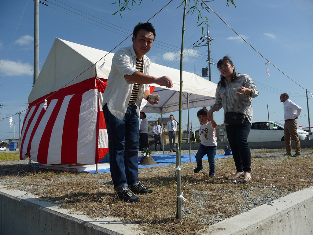 加古川市の木の家　地鎮祭