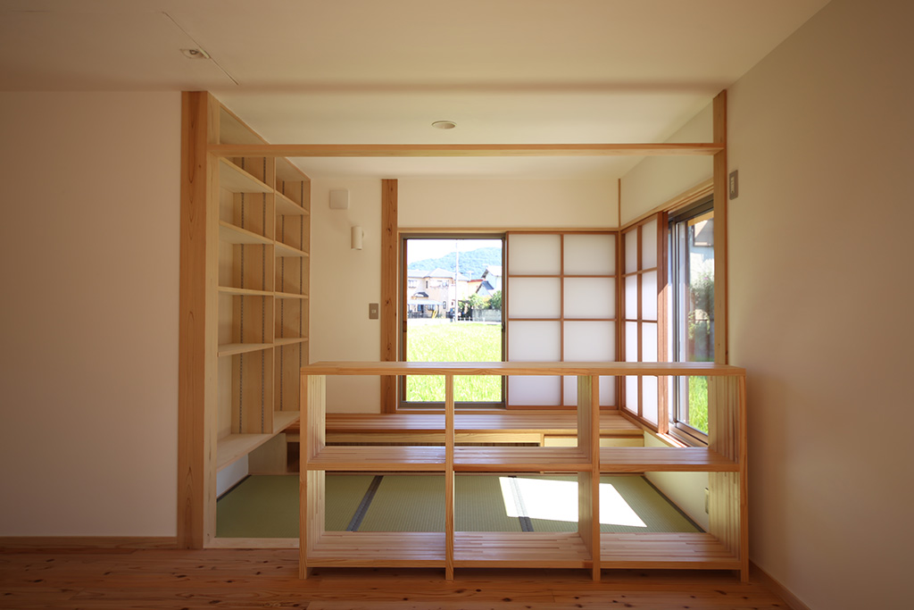 姫路市の木の家 書斎