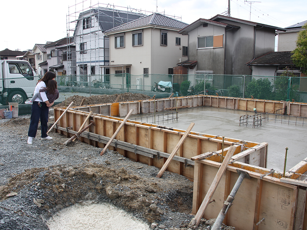 加古川市の木の家　基礎型枠