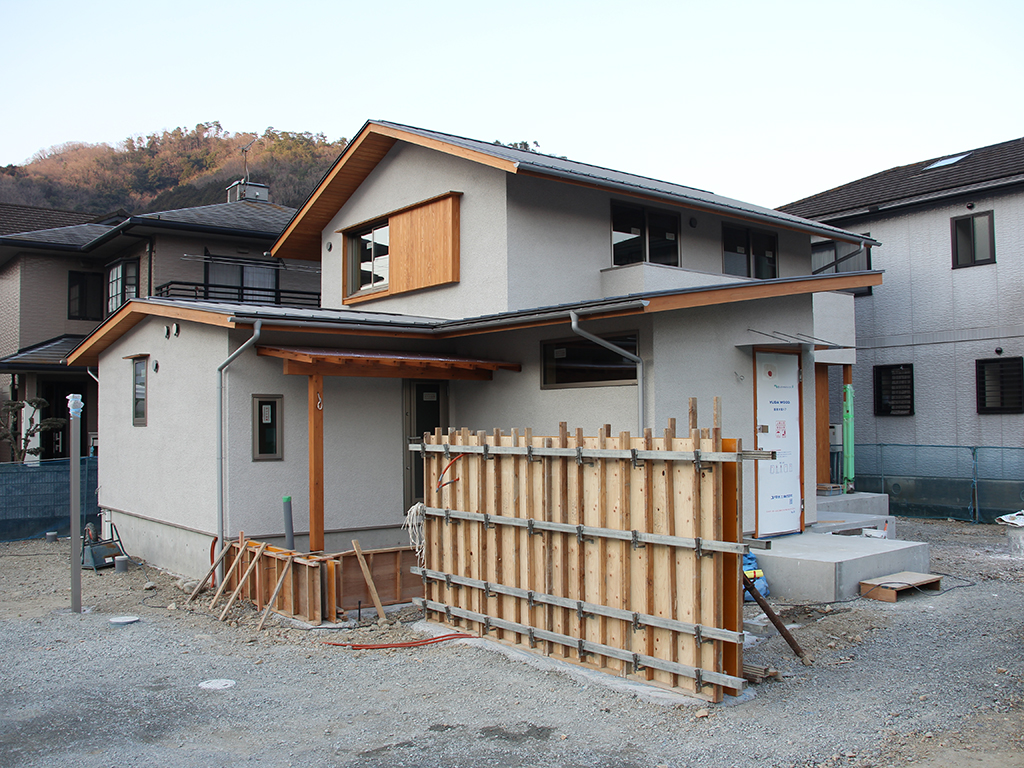 宍粟市の木の家　外構工事