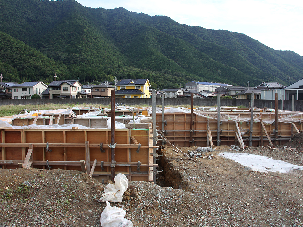 宍粟市の木の家　基礎工事