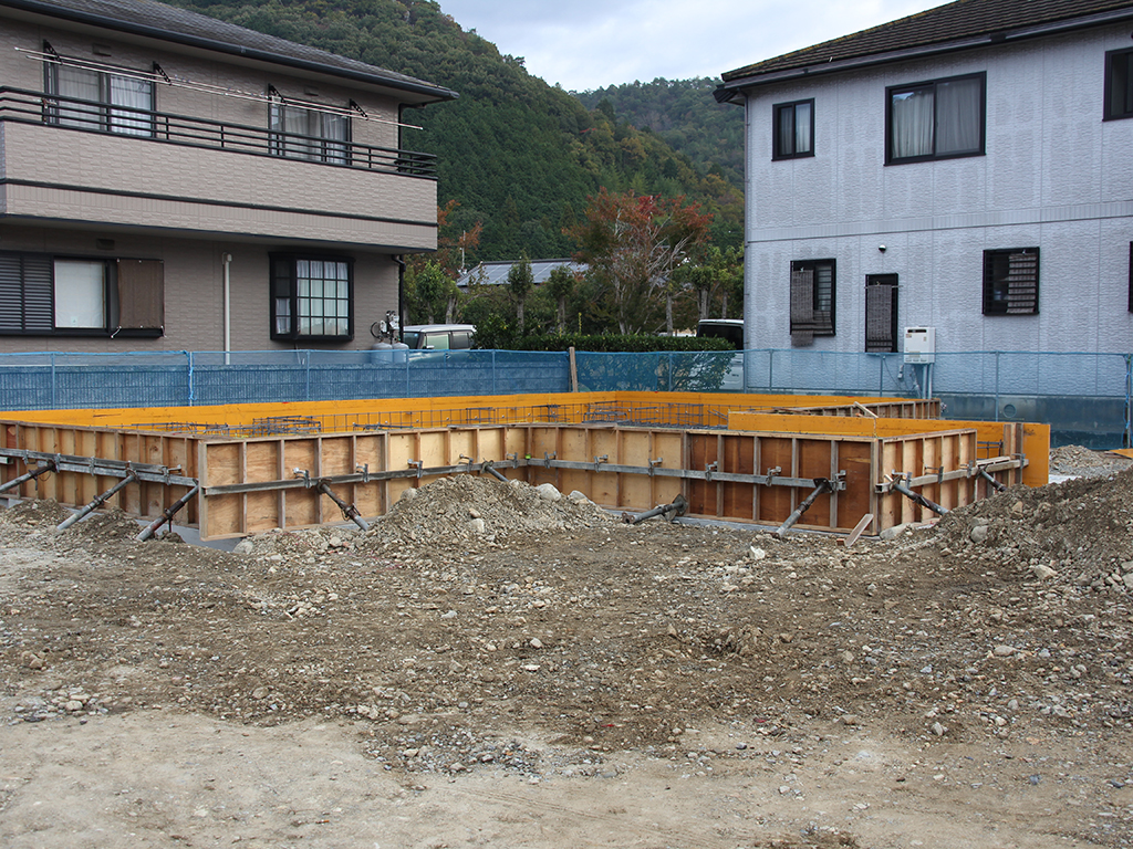 宍粟市の木の家　基礎