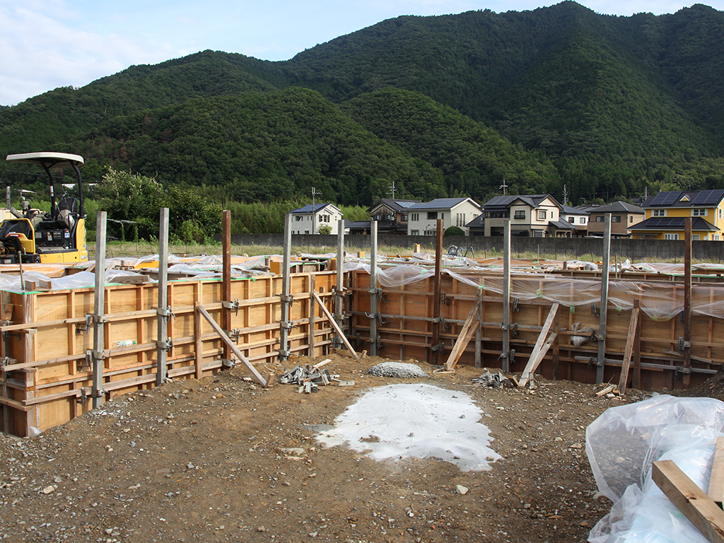 宍粟市の木の家　基礎工事