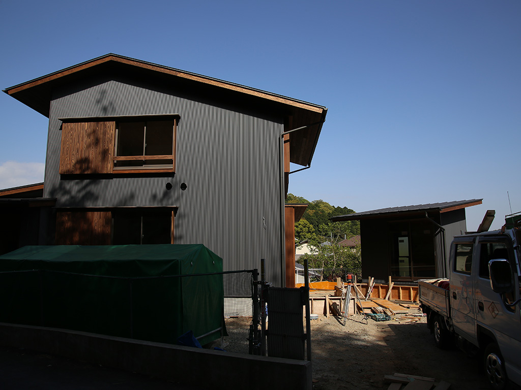 姫路市の木の家　足場解体