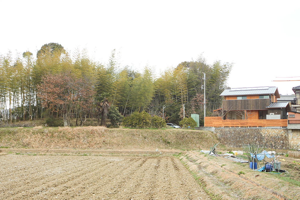 姫路市の木の家 見晴らしの良い土地に佇む