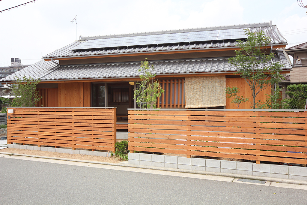 明石市の木の家 和の趣の外観