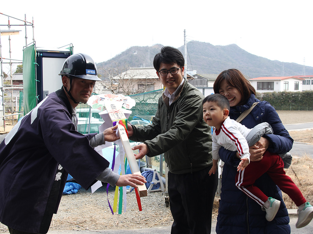 姫路市の木の家　上棟式