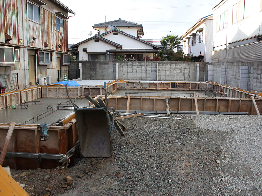 姫路市の木の家　基礎型枠