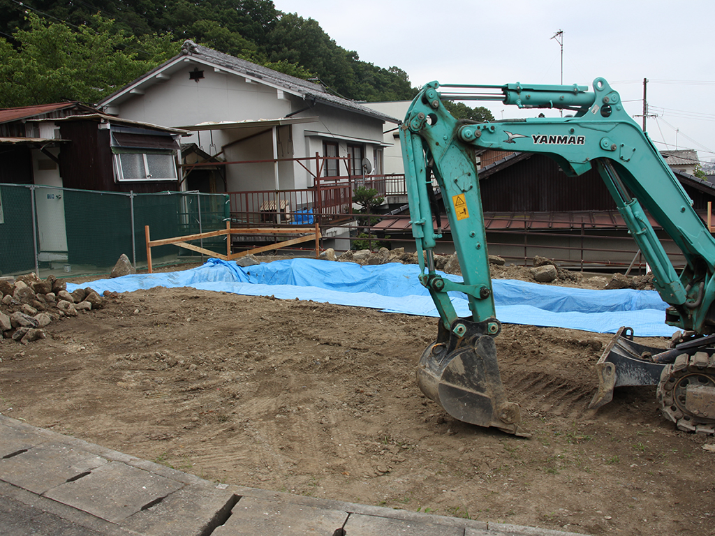 姫路市の木の家　基礎工事