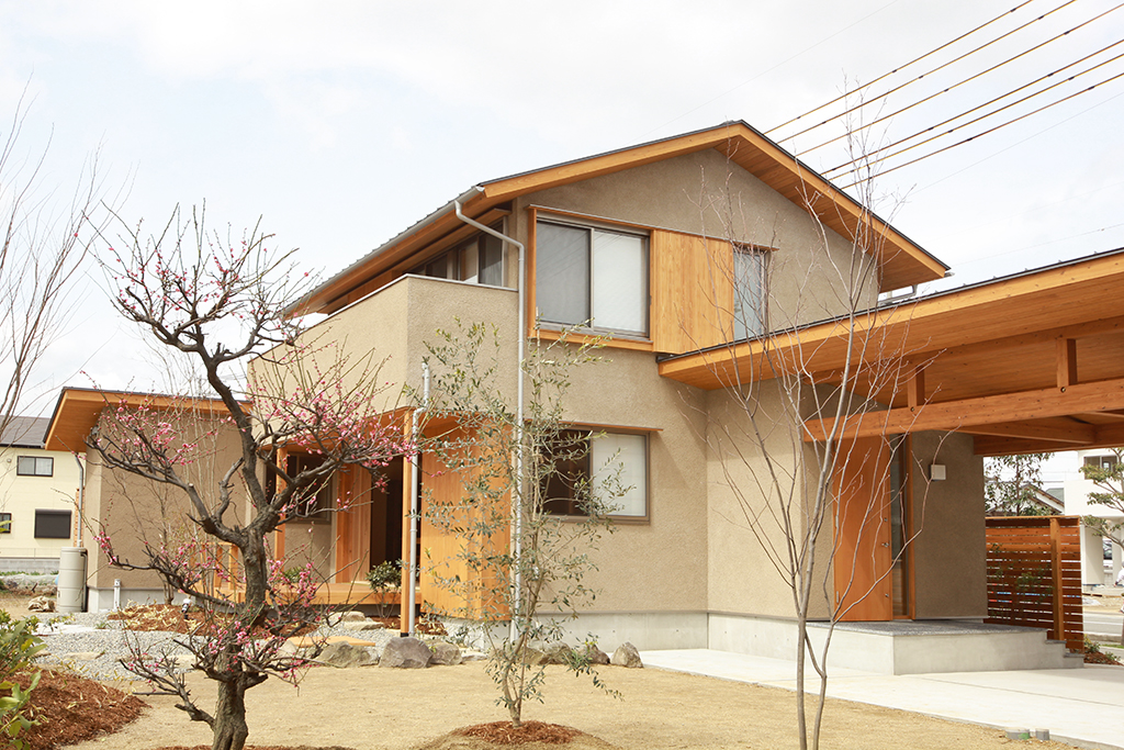 姫路市の木の家 そとん壁の外観