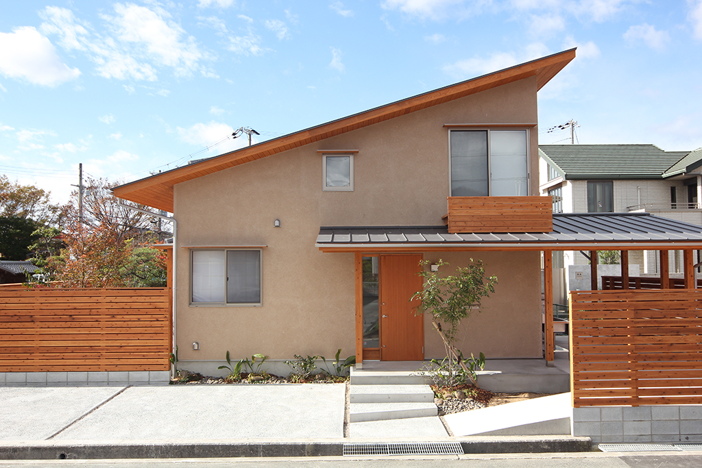 姫路市の木の家 『SOHOスタイル 』落ち着いた佇まいの外観