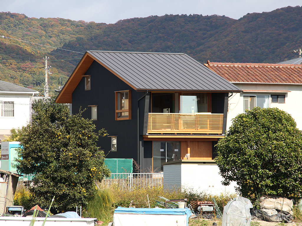 姫路市の木の家　足場解体