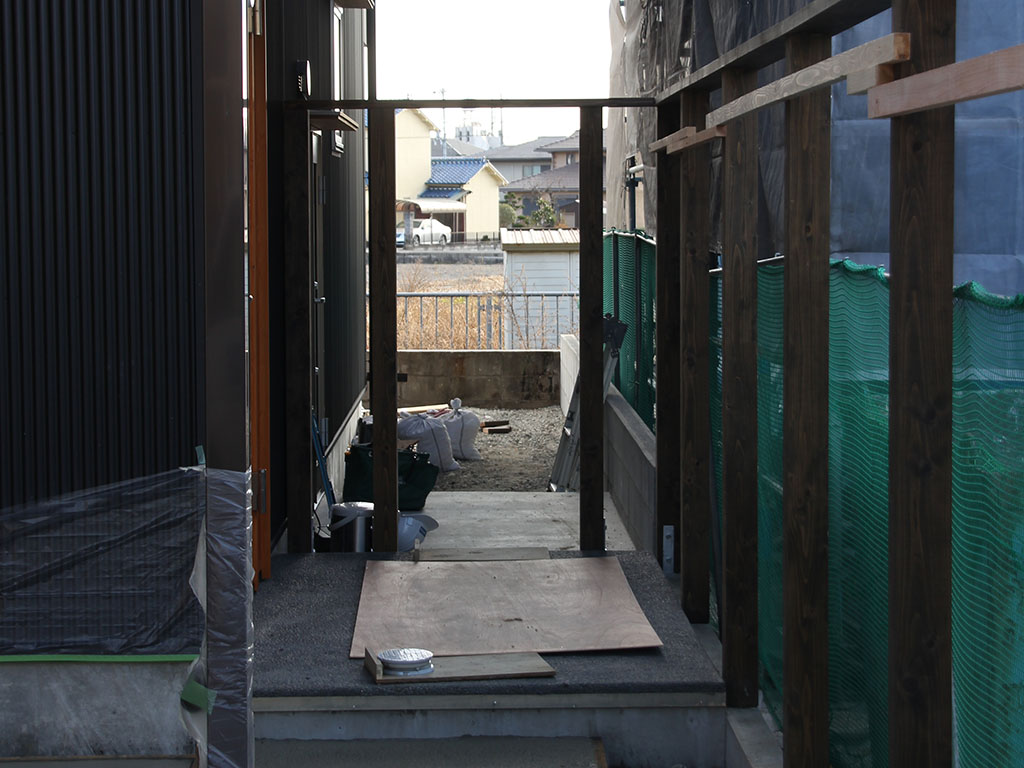 姫路市の木の家　外構工事