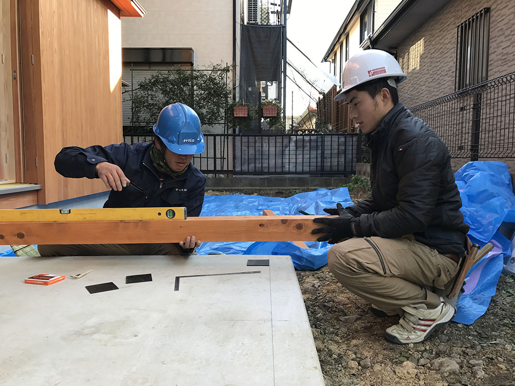 加古川市の木の家　ウッドデッキ工事