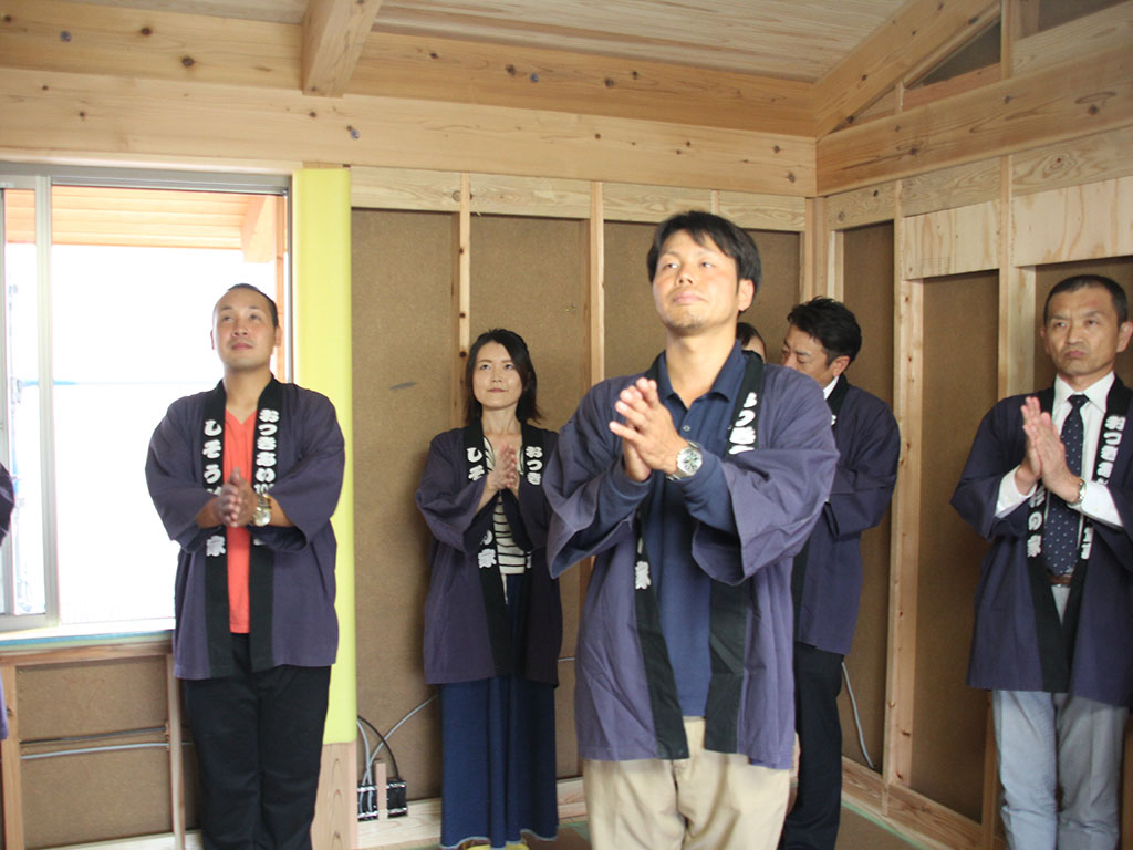 加古川市の木の家　上棟式