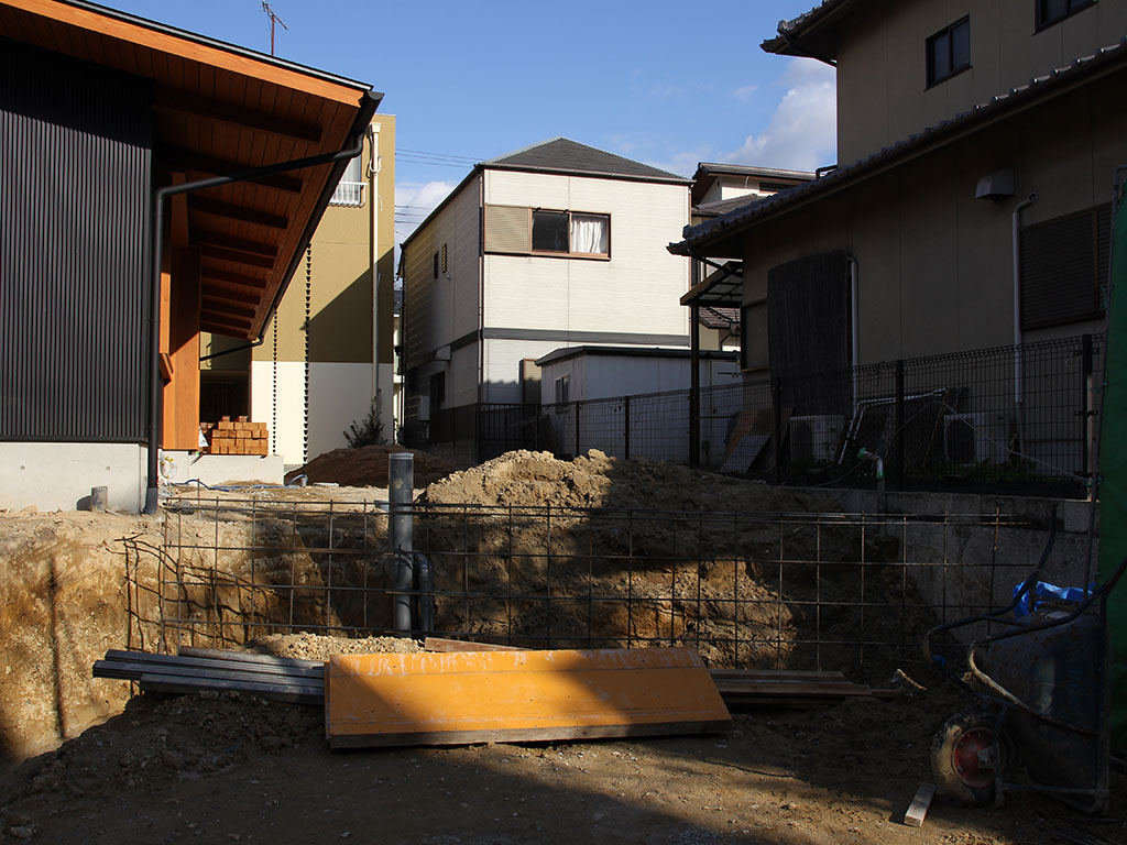 神戸市の木の家　外構工事