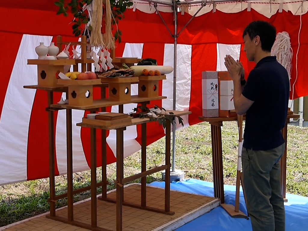 神戸市の木の家　地鎮祭